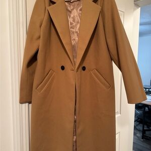 Khaki Winter Peacoat